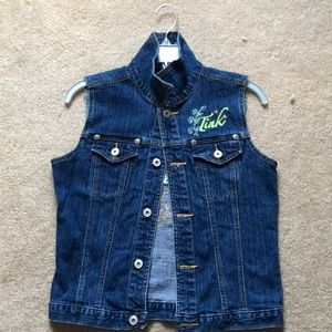 Disney Tinker Bell Jean Jacket Size Large